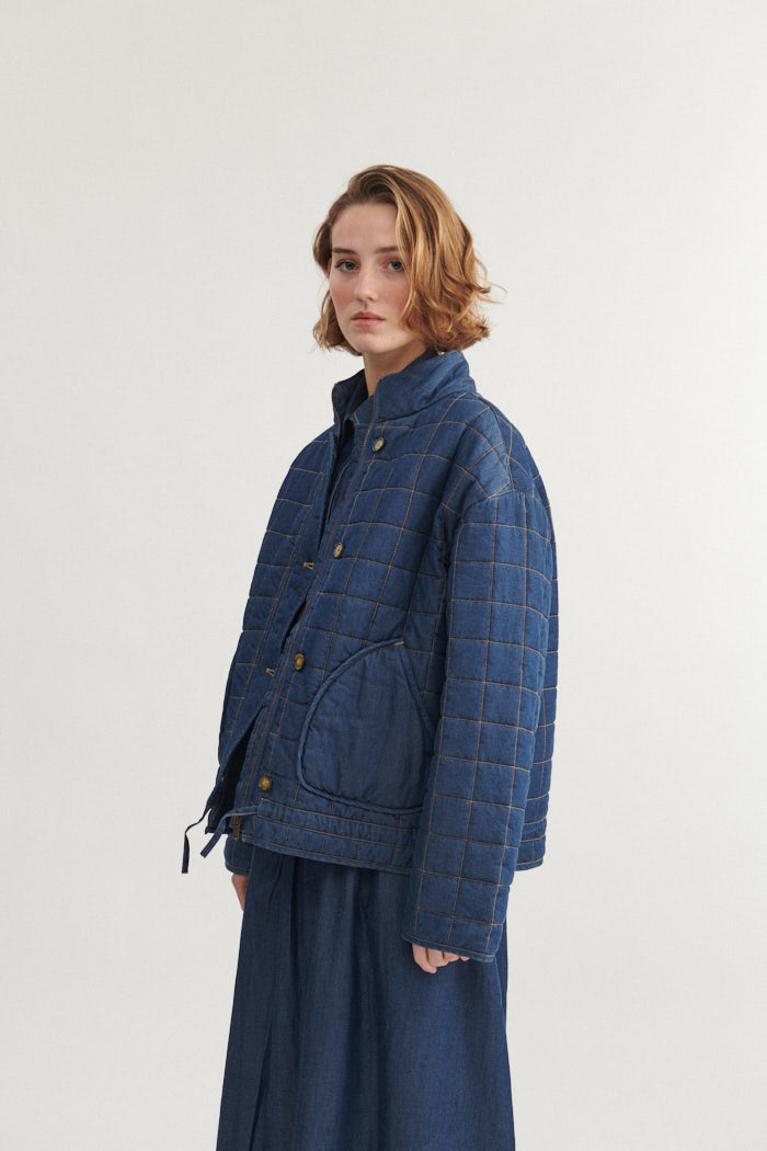 Basic Apparel Bine Bomber Jacket Jakker 103 Mid Blue